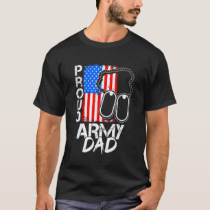 Trotse Army Papa Militair Vader Trots T-shirt