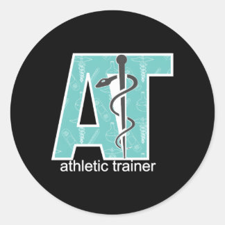 Trotse atletische trainer atletische training ronde sticker