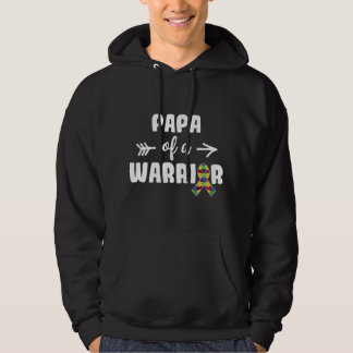 Trotse Autism Papa Autism Bewustzijn Papa Van Een Hoodie