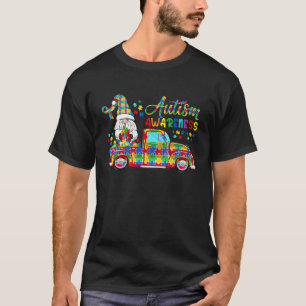 Trotse Autisme Bewustzijn Schattige Gnomes Op Puzz T-shirt