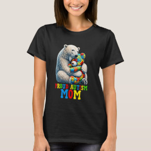 Trotse autisme-moederbeer Autisme bewustzijn Autis T-shirt