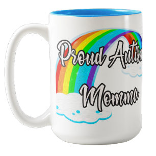 Trotse Autisme Moeders Pastel puzzels Tweekleurige Koffiemok