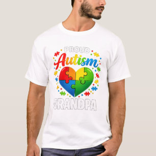 Trotse autisme opa Autisme bewustzijn Opa T-shirt