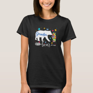 Trotse autisme opa beer puzzel autisme bewustzijn t-shirt