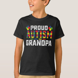 Trotse autisme-opa bewustzijn autistische familie t-shirt