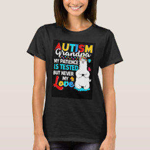 Trotse autisme opa lama puzzel autisme bewustzijn t-shirt