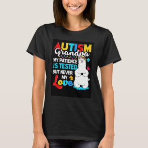 Trotse autisme opa lama puzzel autisme bewustzijn t-shirt