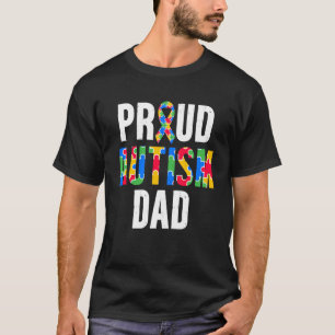 Trotse autisme papa, autisme bewustzijn voor papa t-shirt
