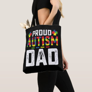 Trotse autisme papa bewustzijn autistische familie draagtas