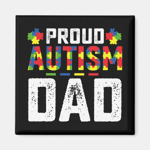 Trotse autisme papa bewustzijn autistische familie magneet