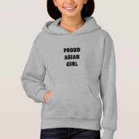 Trotse aziatisch meisje hoodie