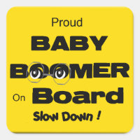 Trotse Baby Boomer aan boord Sticker