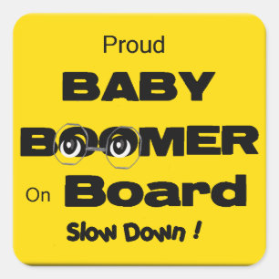 Trotse Baby Boomer aan boord Sticker