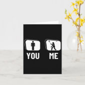 Trotse Badminton Player Mannen Shuttle Funny Badmi Kaart (Gele Bloem)