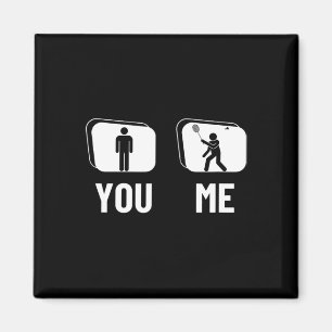Trotse Badminton Player Mannen Shuttle Funny Badmi Magneet