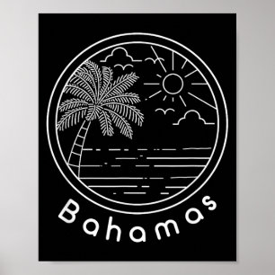 Trotse Bahama Bahamaanse Vlag Cadeau Ontwerp Idee Poster