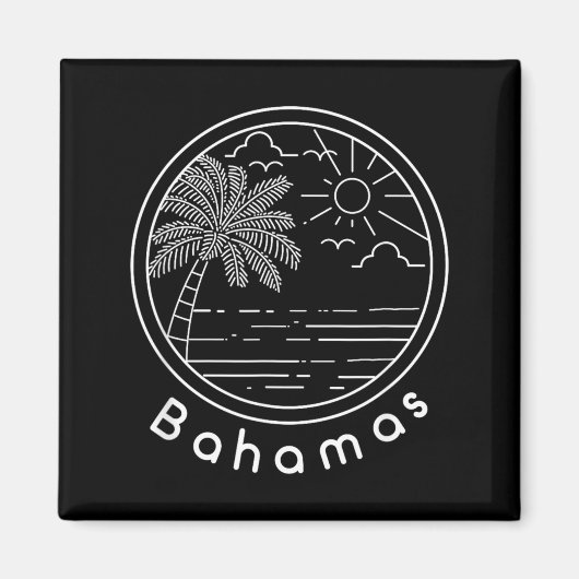 Trotse Bahama's Bahamiaanse Vlag Cadeau Ontwerp Id Magneet (Voorkant)