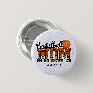 Trotse basketbal moeder - Court-Side Champion Ronde Button 3,2 Cm