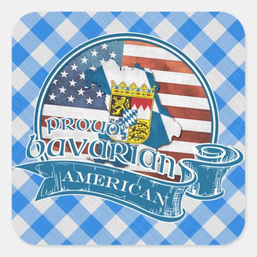 Trotse Beiers Amerikaanse Stickers (Voorkant)