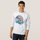 Trotse Beierse Amerikaanse Sweatshirt (Voorkant volledig)