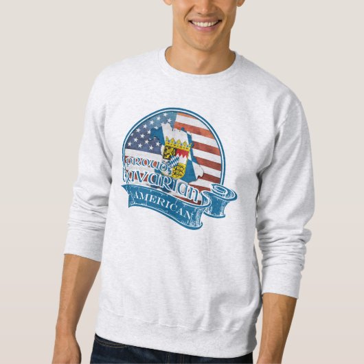 Trotse Beierse Amerikaanse Sweatshirt (Voorkant)
