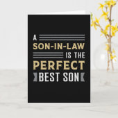 Trotse beste zoon in de wet zoon Geweldige cadeau  Kaart (Gele Bloem)