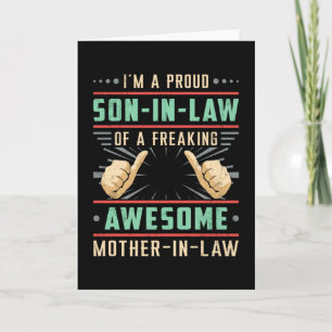 Trotse Beste Zoon in Recht Freaking Son Gift Idee Kaart