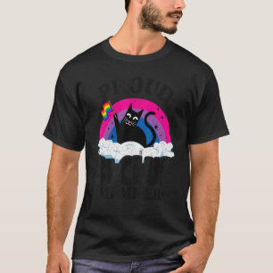 Trotse Bi Club Lid Kat Biseksuele Vlag Regenboog B T-shirt