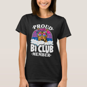 Trotse Bi Club Lid Kat Biseksuele Vlag Regenboog B T-shirt
