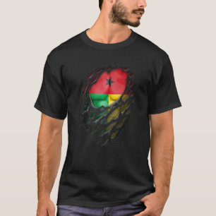Trotse Bissau-Guineese wortels Gescheurd Guinea-Bi T-shirt