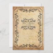 Trotse bloem bruiloft uitnodiging (Achterkant)