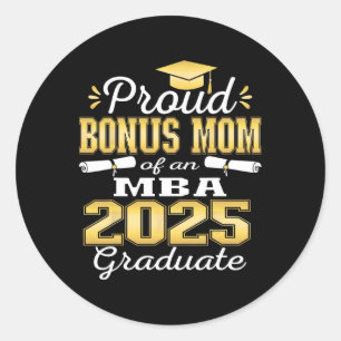 Trotse Bonus Mama van CL van 2025 M Afstuderen Afs Ronde Sticker