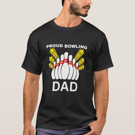 Trotse bowlingvader t-shirt (Voorkant)