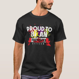 Trotse brandweerman Beroep carrière werknemer werk T-shirt