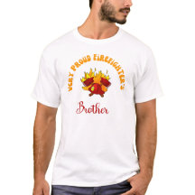 Trotse brandweerman of brandweerman t-shirt voor a