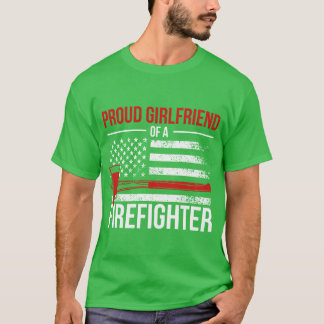Trotse brandweervriend van een brandweervriend t-shirt