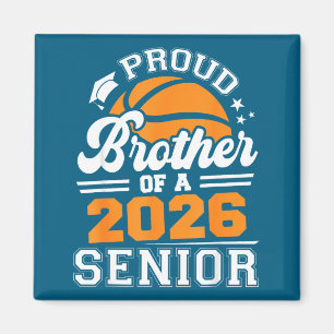 Trotse Broer Basketball Senior 2026 Grafische Kuns Magneet
