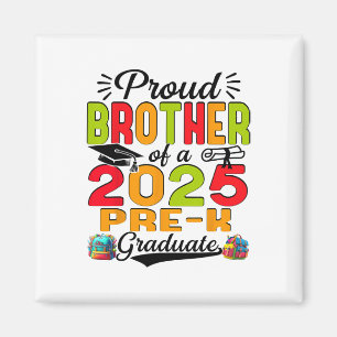 Trotse broer van 2025 Pre-k Afstuderen Vaderdag Magneet