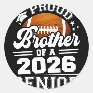 Trotse Broer Van Een Afgestudeerde Senior 2026 Afs Ronde Sticker