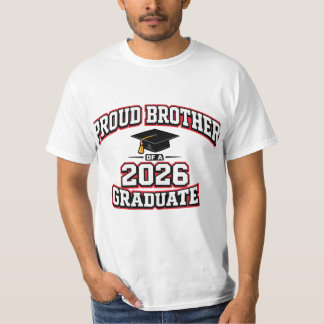 Trotse Broer Van Een Afgestudeerde Van 2026 Varsit T-shirt