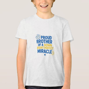Trotse Broer van een Dood Gewone Perfecte Wonder Tri-Blend Shirt