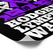 Trotse broer van een Hodgkins Lymfoom Warrior HL A Poster (Hoek)