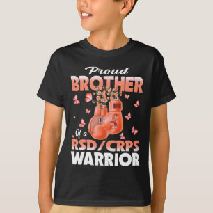 Trotse broer van een RSD CRPS Warrior Awareness Bo T-shirt