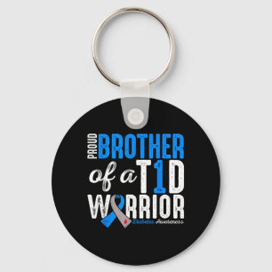 Trotse Broer Van Een T1d Krijger Type 1 Diabetes Sleutelhanger