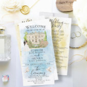 Trotse Bruid Bruidegom Luxe Trouwprogramma in Eleg