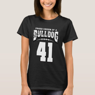 Trotse Bulldog Football neef van speler 41 T-shirt