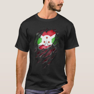 Trotse Burundese wortels Erfgoed Gescheurd Gescheu T-shirt