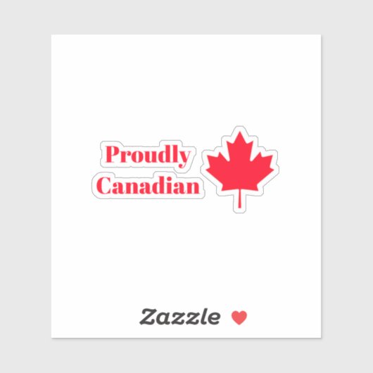 Trotse Canadees Sticker (Vel)