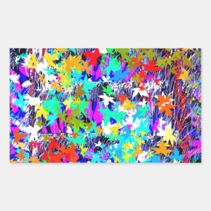 TROTSE CANADESE ESDOORN RECHTHOEKIGE STICKER