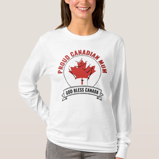 TROTSE CANADESE MUM Canada Vlag T-shirt (Voorkant)